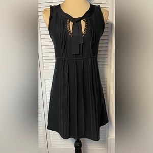 Nanette Lepore Festival Style Black Sleeveless Dress, Size Medium